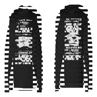 Tous Les Hommes Naissent Égaux Joueurs De Poker T-shirt à manches longues - Cadeauxyz