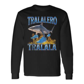 Tralalero Tralala Shark Meme Long Sleeve T-Shirt | Seseable FR
