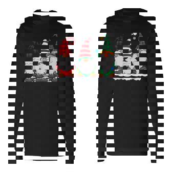 Trois Nains De Noël Famille T-shirt à manches longues - Cadeauxyz