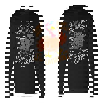 Turkey Gravy Beans And Rolls Casserole Thanksgiving Long Sleeve T-Shirt - Monsterry