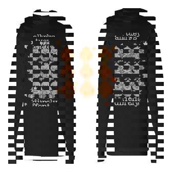 All Turkeys Communicate Differently Thanksgiving Autism Aw Long Sleeve T-Shirt | Mazezy