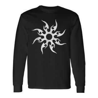 Twotime Costume Ns Tribal Sun Symbol Forsaken Long Sleeve T-Shirt - Monsterry