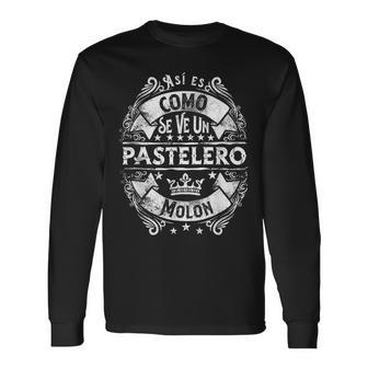 Un Pastelero Molon Divertido Para Hombre Chef Pasteleria Camiseta de manga larga - Regaloses