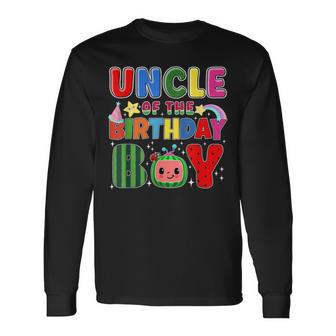 Uncle Of The Birthday Boy Melon Family Matching Long Sleeve T-Shirt | Seseable UK