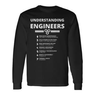 Understanding Engineers Divertido Regalo De Ingenieríaarcástica Camiseta de manga larga - Regaloses