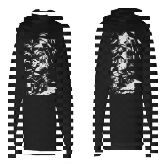 Unholy Nun Horror Choked Up Unholy Nun Satan Baphomet Long Sleeve T-Shirt - Monsterry