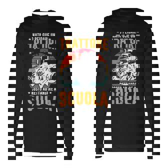 Uomo Nato Per Guidare Un Trattore Agricoltore Trattorista Maglietta a maniche lunghe - Novitaregali