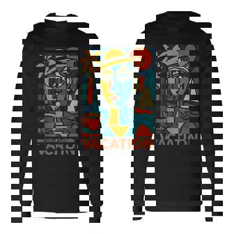 Vacaciones Estilo Picasso Camiseta de manga larga - Regaloses