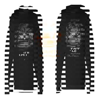 Vacation Souvenir Palm Tree Tahiti Long Sleeve T-Shirt - Thegiftio