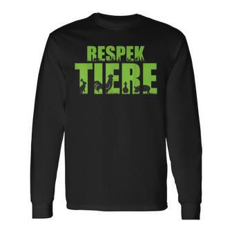 Veganer Egetarier Geschenke Und Outfits Tierliebhaber TierschützereganpruchEganeregetarier Chwarz -Erwachsene Klein Klassisches Mit Tierdruck Langarmshirts - Geschenkecke