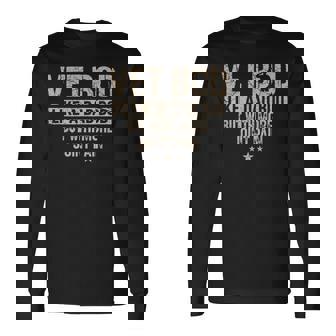 Vet Bod Like A Dad Bod Military Veteran Dad Long Sleeve T-Shirt - Thegiftio