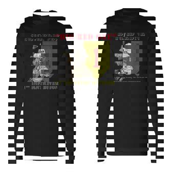 Veteran 1St Infantry Division 1Id Bro Fort Riley Kansas Small Black Long Sleeve T-Shirt | Mazezy