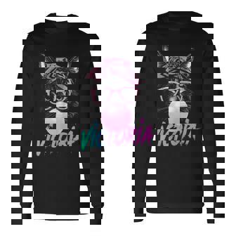 Victoria Bellissimo Nome Di Bambina Con Unimpatico Gatto Maglietta a maniche lunghe - Novitaregali