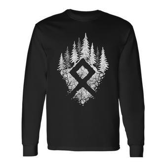Viking Rune Othala Symbol Of Family Long Sleeve T-Shirt - Thegiftio UK