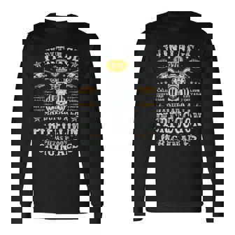 Vintage 1970 56 Años Cumpleaños Moto Biker Hombre Motero Camiseta de manga larga - Regaloses