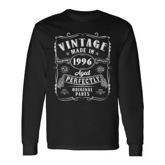 Vintage 30Th Birthday Decorations 1996 30 Birthday Long Sleeve T-Shirt | Mazezy