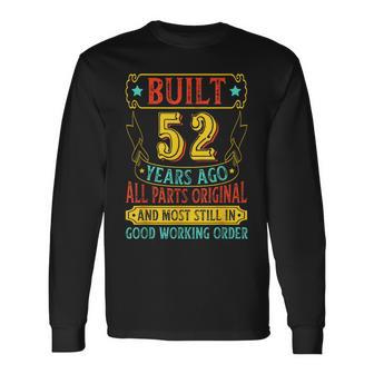 Vintage 52Nd Birthday 52 Year Old 52Nd Birthday Long Sleeve T-Shirt - Thegiftio UK