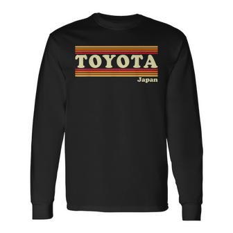 Vintage 80S Toyota Japan Retro Graphic Long Sleeve T-Shirt - Monsterry