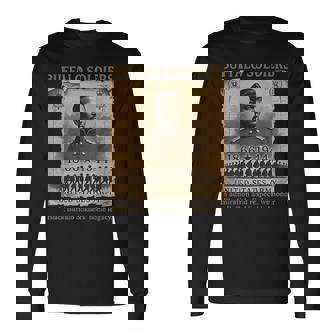 Vintage African American Black History Military Usa Buffalo Long Sleeve T-Shirt - Thegiftio