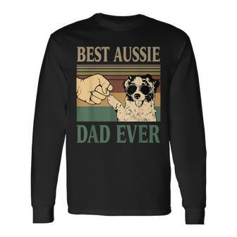 Vintage Best Aussie Dad Ever T-shirt à manches longues - Cadeauxyz