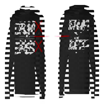 Vintage Drum & Bass Rum & Ass Long Sleeve T-Shirt | Mazezy