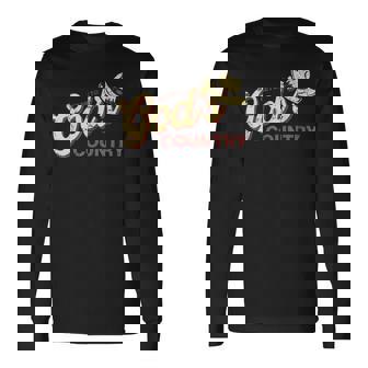 Vintage Get Me To God’S Country Country Hat Meme Long Sleeve T-Shirt - Monsterry