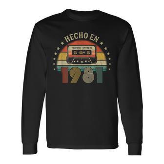 Vintage Hecho En 1981 Regalo Nacido En 1981 Edición Limitada Camiseta de manga larga - Regaloses