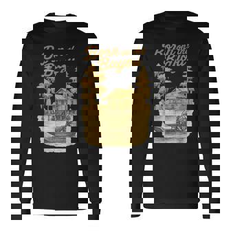 Vintage Louisiana Southern Country Pride Born On The Bayou Long Sleeve T-Shirt - Monsterry