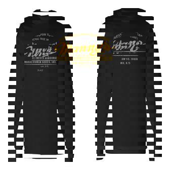 Vintage Manny'es Music 1935 Musician New York City Retro Long Sleeve T-Shirt - Thegiftio