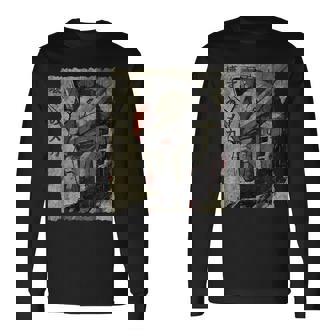 Vintage Mecha Robot Japanese Anime Style Retro Long Sleeve T-Shirt | Seseable FR