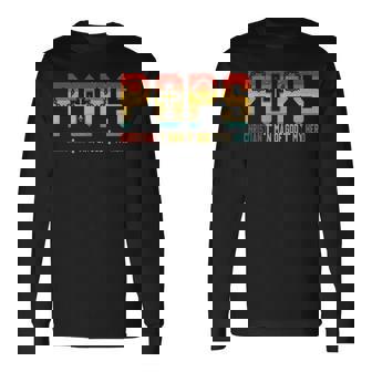 Vintage Pops Christian Man Hero Proud Men Father's Day Long Sleeve T-Shirt | Mazezy