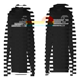 Vintage Sailboat Retro Sunset Boat Captain Sailing Gear Long Sleeve T-Shirt | Mazezy