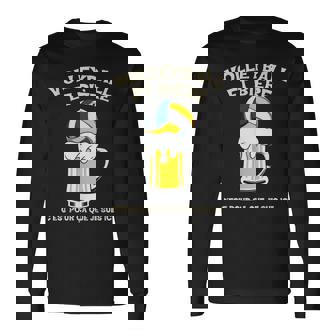 Volleyball Et Bière C’Est Pour Ça Que Jeuis Ici Humour T-shirt à manches longues - Cadeauxyz