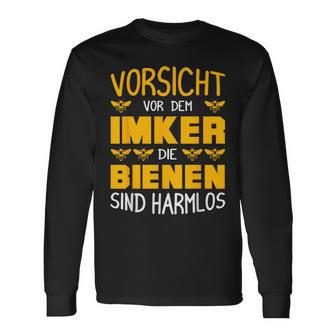 Vorsichtor Dem Imker Die Bienenind Harmlos Langarmshirts - Geschenkecke