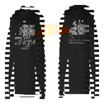 Walk For Peace Monks With Aloka Dog 長袖Tシャツ - Kawaiitshirt