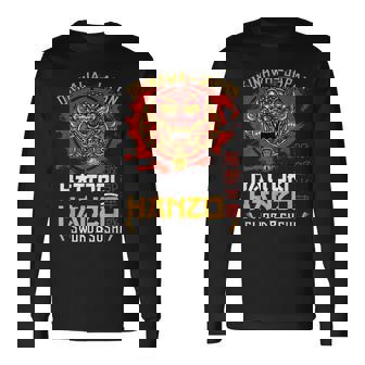 Warrior Warrior 沖縄 日本 はっとり 半蔵 剣と寿司 長袖Tシャツ - Kawaiitshirt