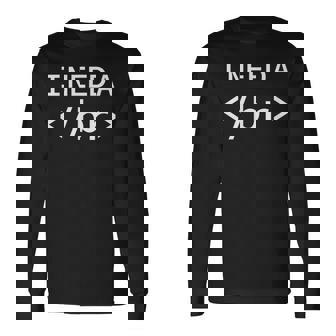 Web And CSS Programmer Developer Coding Code Long Sleeve T-Shirt | Mazezy