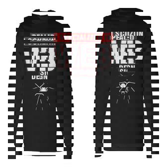 Web Designer Developer HTML CSS Specialises In Web Design Long Sleeve T-Shirt | Mazezy