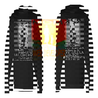 Web Developer Job & Mother's Day Themed Cute Long Sleeve T-Shirt | Mazezy