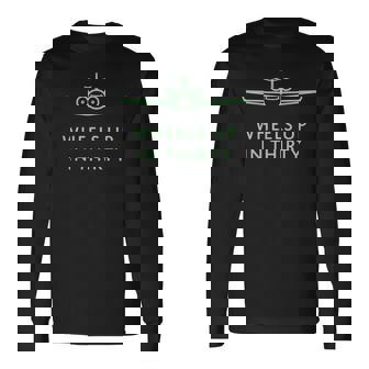 Wheels Up In Thirty プライベートジェット用語 長袖tシャツ 長袖Tシャツ - Kawaiitshirt