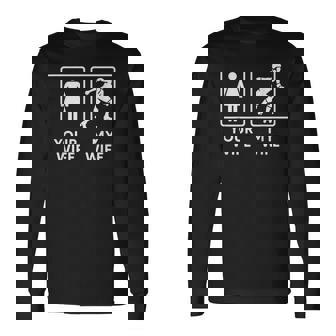 Your Wife My Wife Roller Derby Supporter Long Sleeve T-Shirt | Mazezy