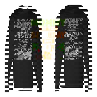 Wild Mommy Of The Birthday Boy Zoo Safari Jungle Animal Long Sleeve T-Shirt | Seseable FR