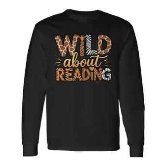 Wild About Reading Safari Animal Print Graphic Long Sleeve T-Shirt | Seseable UK