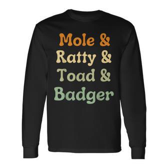 Wind In The Willows Character Long Sleeve T-Shirt - Thegiftio
