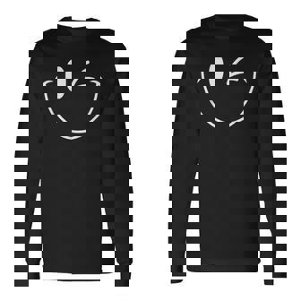 Winking Smile Face Cute Happy Wink Smiling Face Long Sleeve T-Shirt | Mazezy
