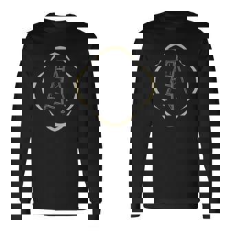 Working Bear クマと道具のシルエット 長袖Tシャツ - Kawaiitshirt