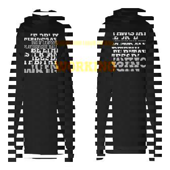 THE WORST DAY PLAYING RUGBY LEAGUE FOOTBALL FUNNY SARCASTIC Long Sleeve T-Shirt | Mazezy