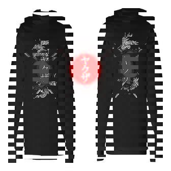 Yakuza Épée Japonaise Dragon T-shirt à manches longues - Cadeauxyz