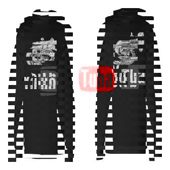 You Tuba 面白いマーチングバンド ヴィンテージ チューバ ユーフォニアム 長袖Tシャツ - Kawaiitshirt