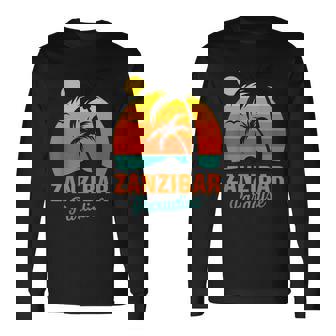 Zanzibar Palm Beach Tanzania Paradisourf Africa Maglietta a maniche lunghe - Novitaregali